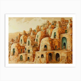 City In The Desert Art Print