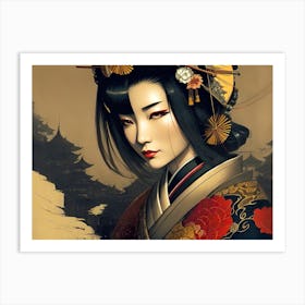 Geisha 21 Art Print