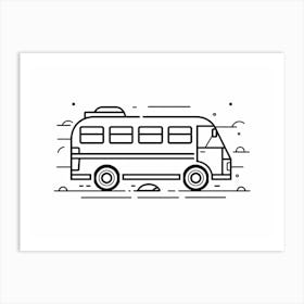 Rv Bus Art Print