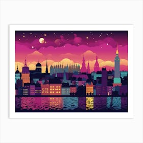 Stockholm Skyline 2 Art Print