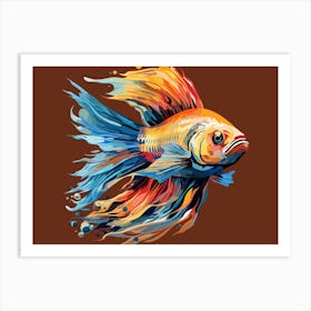 Siamese Catfish Art Print