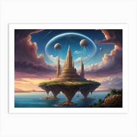 Floating Temple Art Print