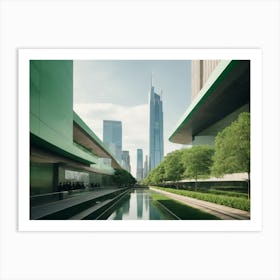 Shanghai Skyline Art Print