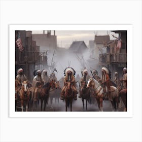 Indians On Horseback Art Print