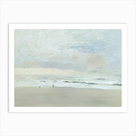 Vintage Painting The Beach Art Print