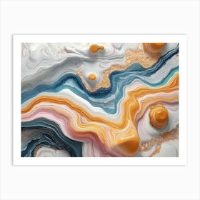 Abstract Marble 16 Art Print