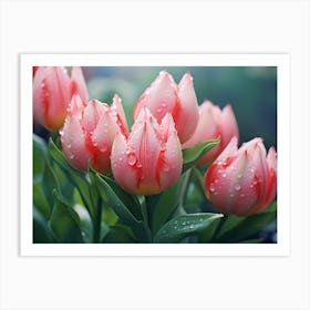 Pink Tulips 1 Art Print