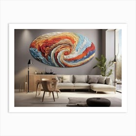 Abstract Swirl Painting Art Print