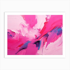 Abstract Pink Painting 3 Art Print