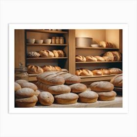 Cozy bakery shelves Art Print