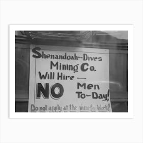 Untitled Photo, Possibly Related To Sign, Silverton, Colorado By Russell Lee Art Print