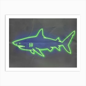 Neon Port Jackson Shark 3 Art Print