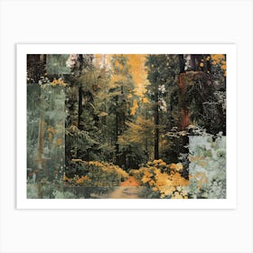 Forest Collage 1 Art Print