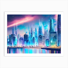 Futuristic Cityscape 33 Art Print