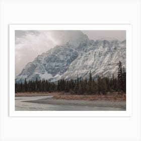 Snowy Mountain Creek Art Print