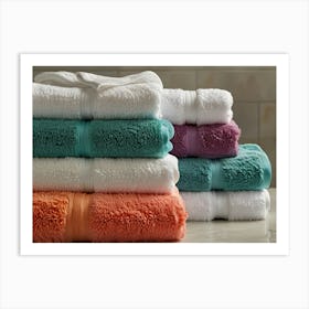 Stacked Towels 1 Art Print