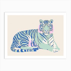 Relaxing Tiger 2 Art Print