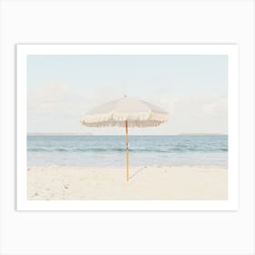 Coastal Umbrella Art Print