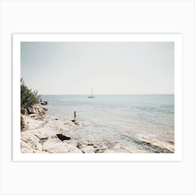 Coastal Greece Beach Art Print