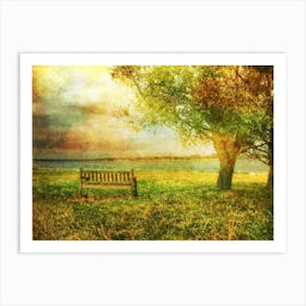 Rutland Water Landscape Art Print