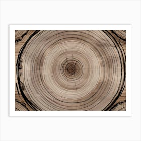 Ring Of Wood Art Print