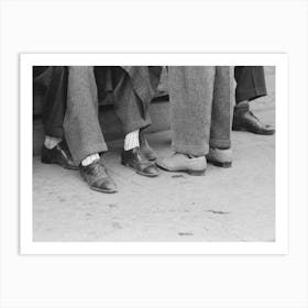 Feet Of Youths, Market Square, Waco, Texas By Russell Lee Art Print