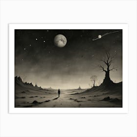 Space Surreal style Art Print