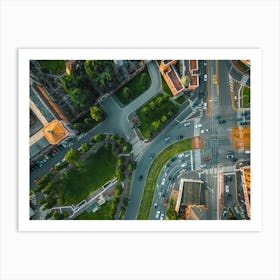 Drone Diaries: Capturing Italy Cityscape Wall Art Prins Art Print