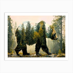 Bear Foot - Bear Big Art Print