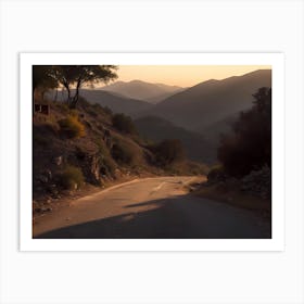 Road In The Mountains Art Print