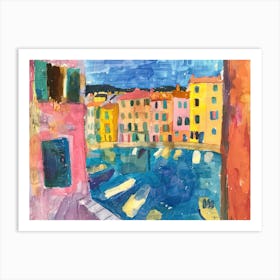 Rovinj From The Window View Painting 3 Art Print