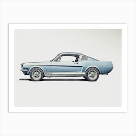 Ford Mustang Sport Car Style Art Print