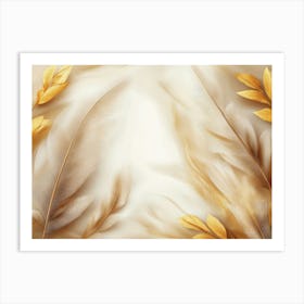 Golden Autumn Leaves Art Print