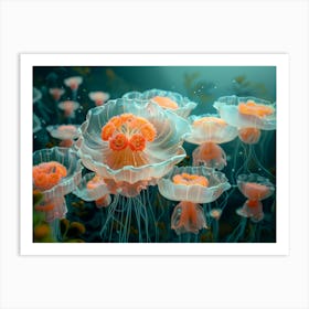 Jellyfish 3d art Art Print