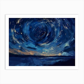 Starry Night Sky 3 Art Print