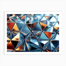 Abstract Geometric Triangles Art Print