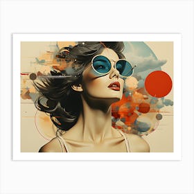 Electric Beauty 80s Icon Art Print