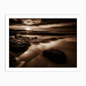 Sunset At The Beach 731 Art Print