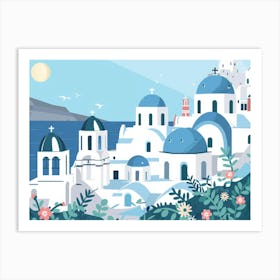 Santorini 18 Art Print