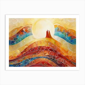 Love In The Sky Art Print