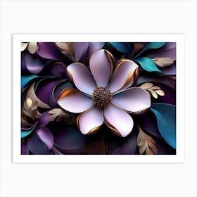 Purple Flower 1 Art Print