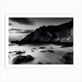 Black And White Seascape 32 Art Print