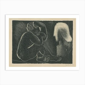 Sculptor And Statue, Mikuláš Galanda Art Print