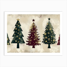 Christmas Trees 1 Art Print