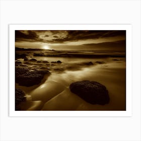 Sunset At The Beach 732 Art Print