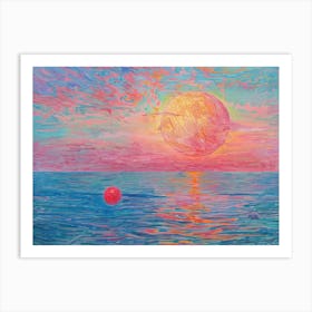 Sunset Over The Ocean 49 Art Print