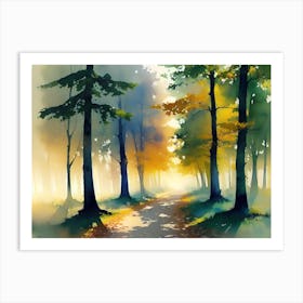 Walk In The Woods 6 Art Print