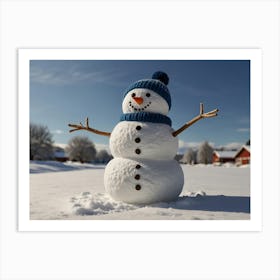 Snowman 5 Art Print