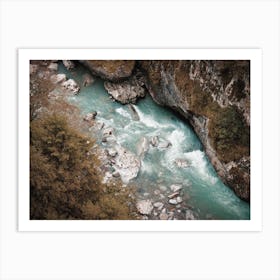 Rocky Forest River Art Print