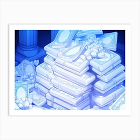 Pile Of Money Art Print